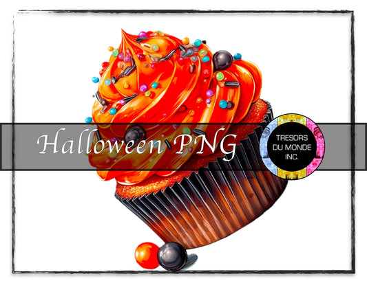 Cupcake Pop - Grunge Halloween madness - High resolution digital solo image