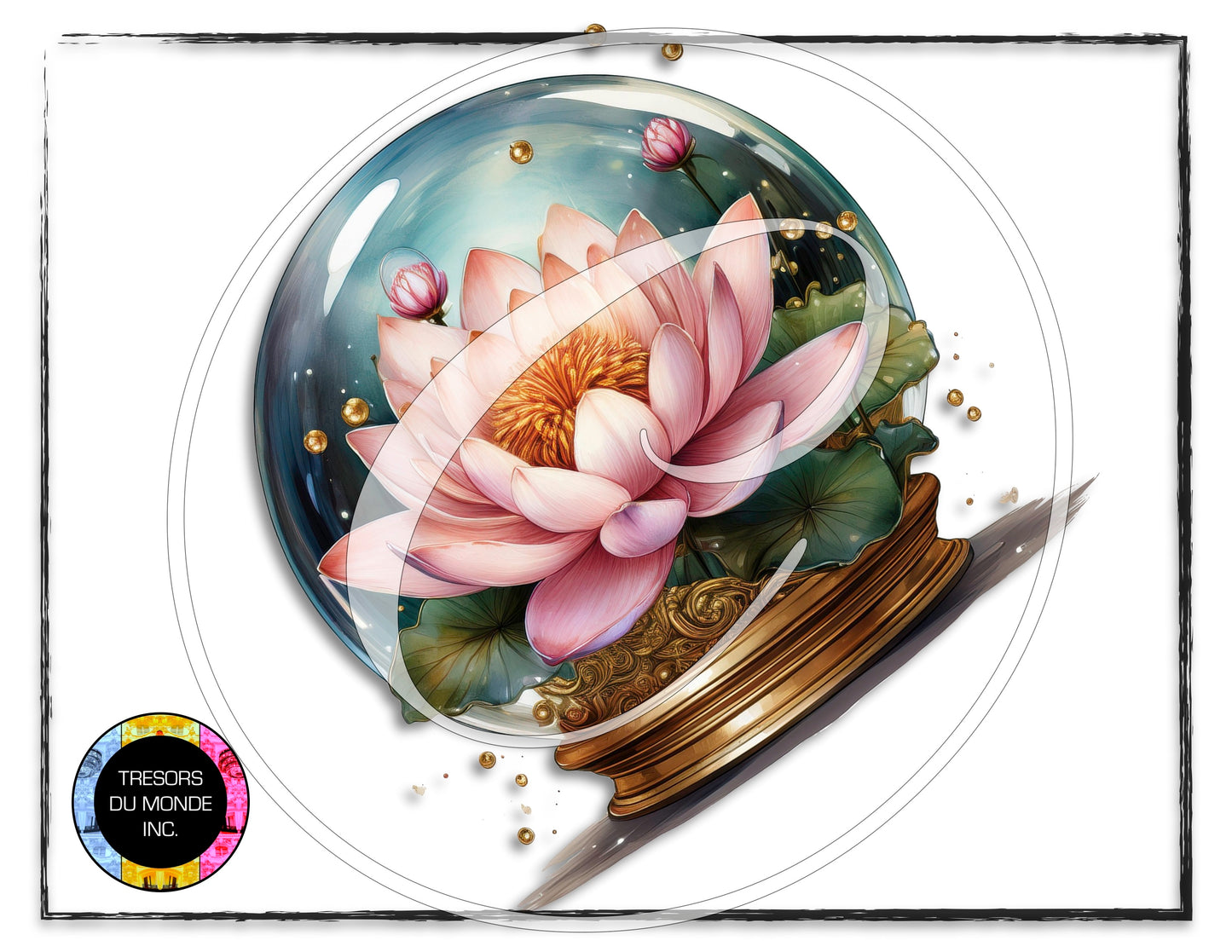 La vie en rose - Snow globe - High resolution digital solo images