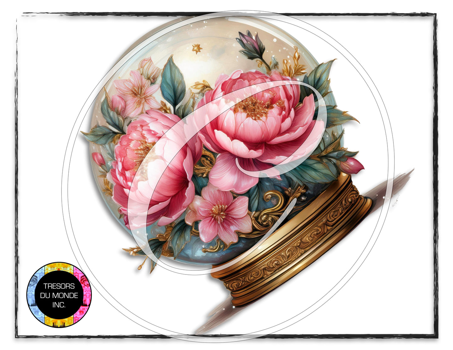 La vie en rose - Snow globe - High resolution digital solo images