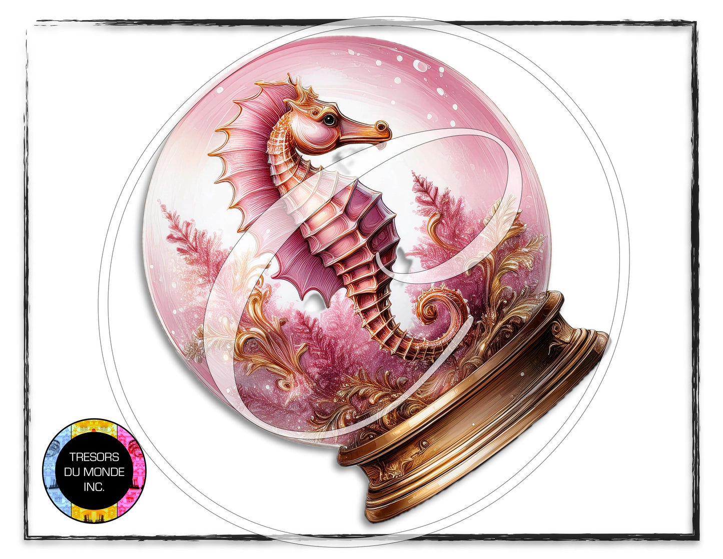 La vie en rose - Snow globe - High resolution digital solo images