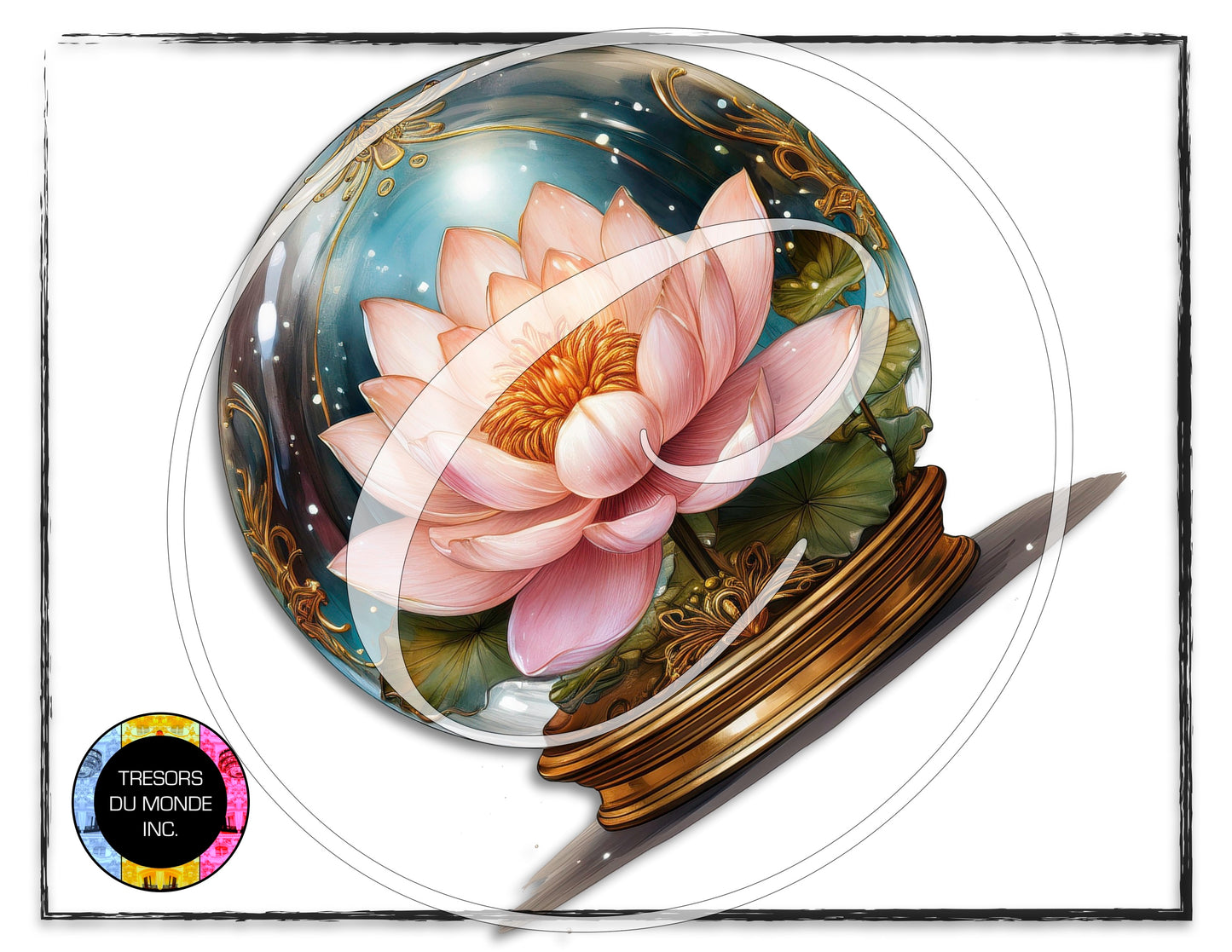 La vie en rose - Snow globe - High resolution digital solo images