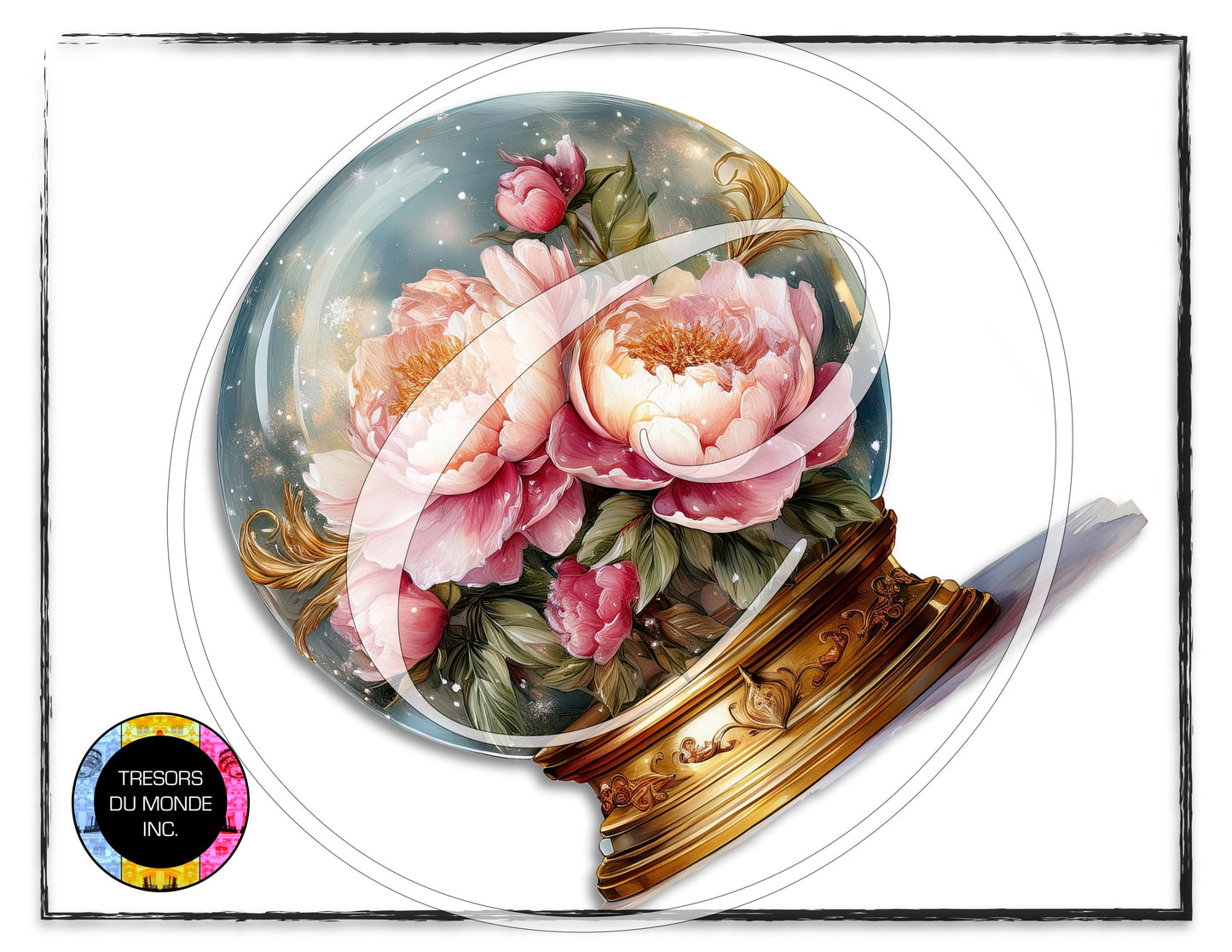 La vie en rose - Snow globe - High resolution digital solo images