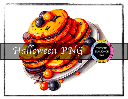 Chocolate cookies - Grunge Halloween madness - High resolution digital solo image