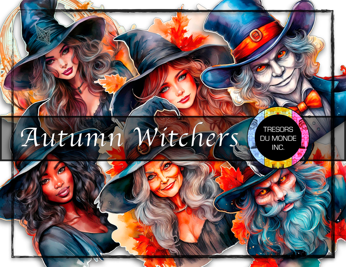 Autumn witches and witchers - High resolution digital solo images